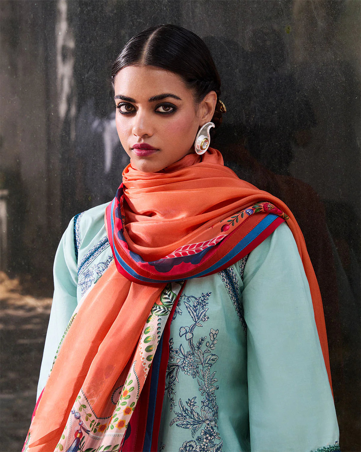 JUGNU | 3 PIECE | EMBROIDERED COTTON SUIT | NEELUM