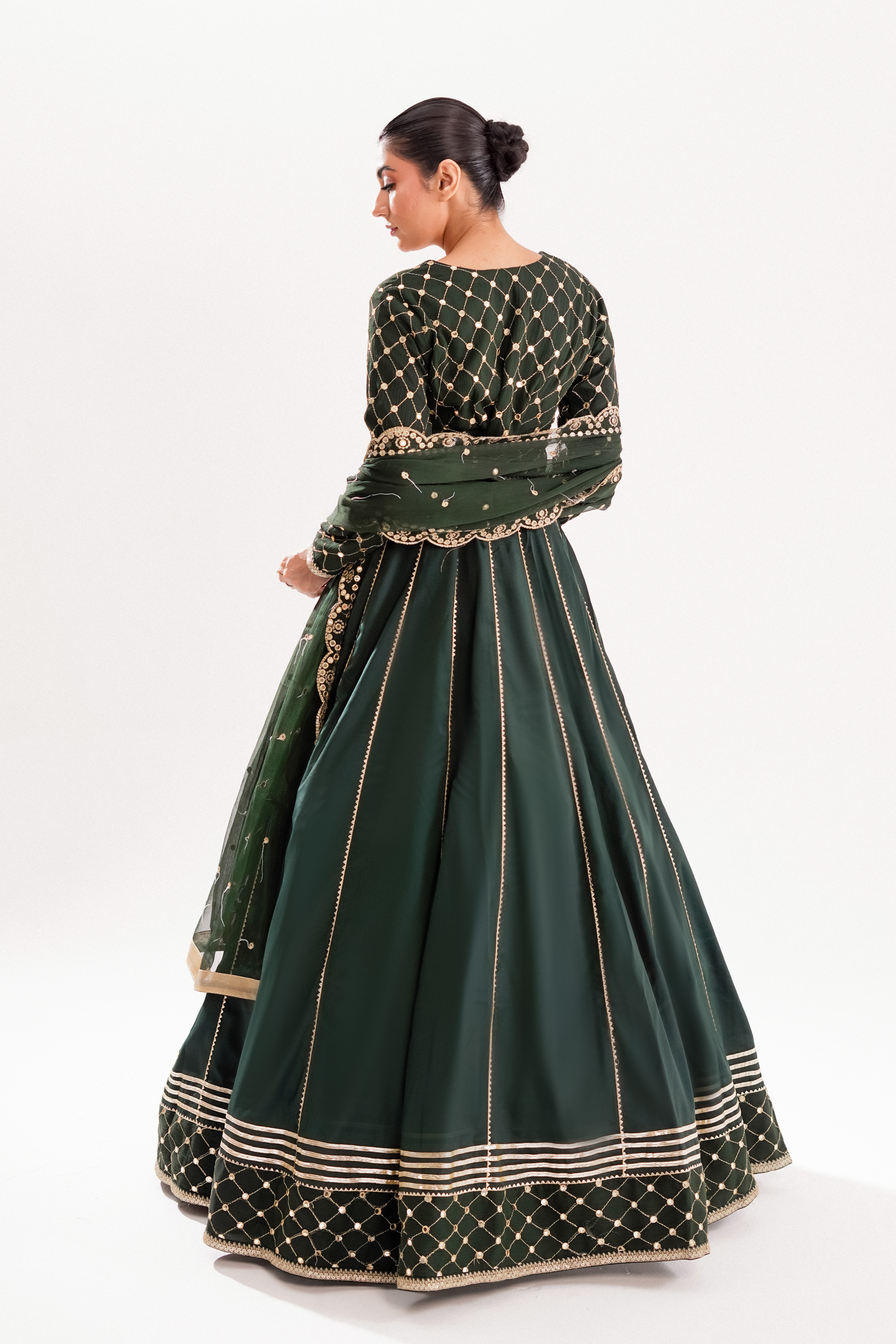 NOOR-E-ZEBA | 3 PIECE | CHIFFON LEHENGA