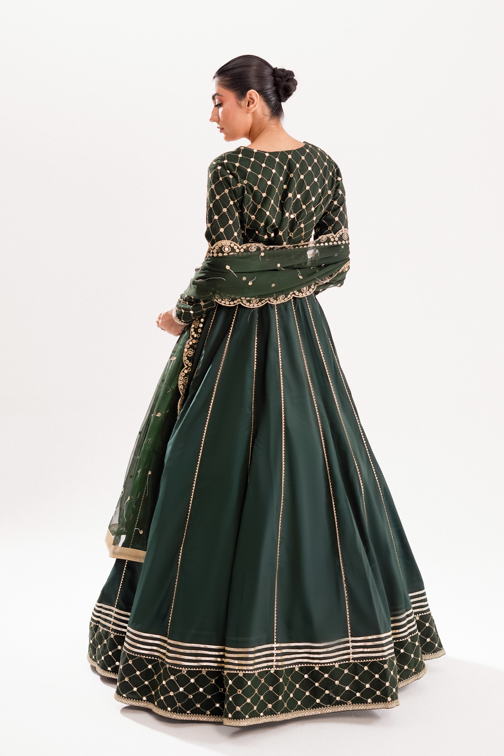 NOOR-E-ZEBA | 3 PIECE | CHIFFON LEHENGA
