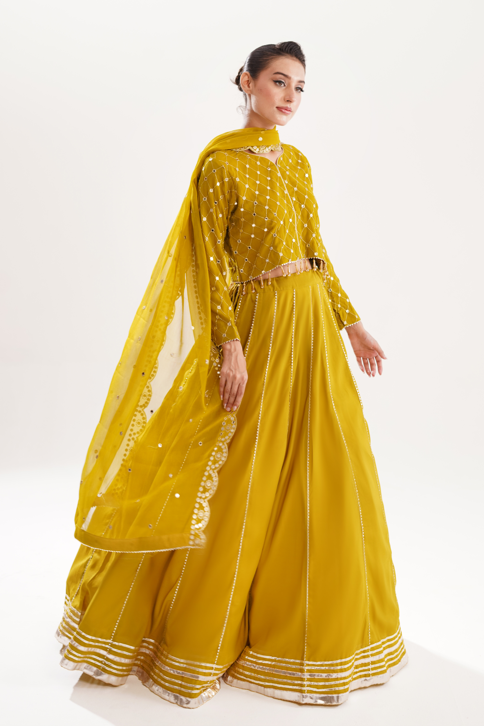 NOOR-E-ZEBA | 3 PIECE | CHIFFON LEHENGA