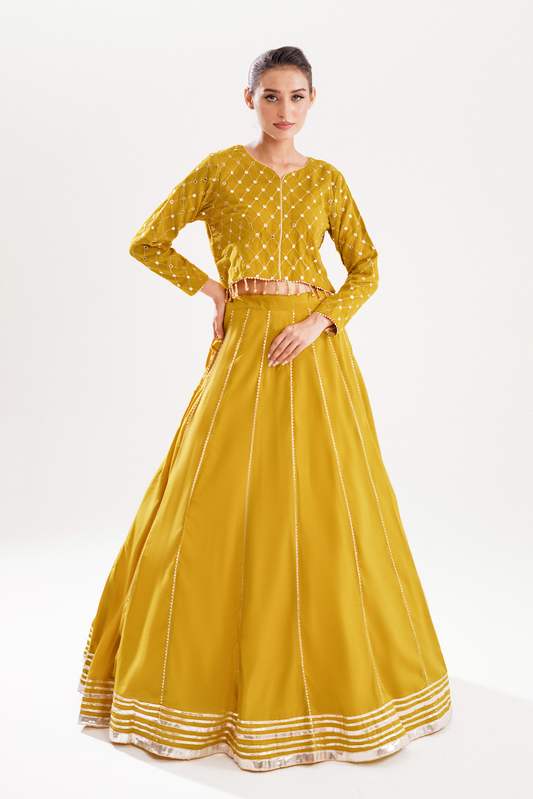 NOOR-E-ZEBA | 3 PIECE | CHIFFON LEHENGA