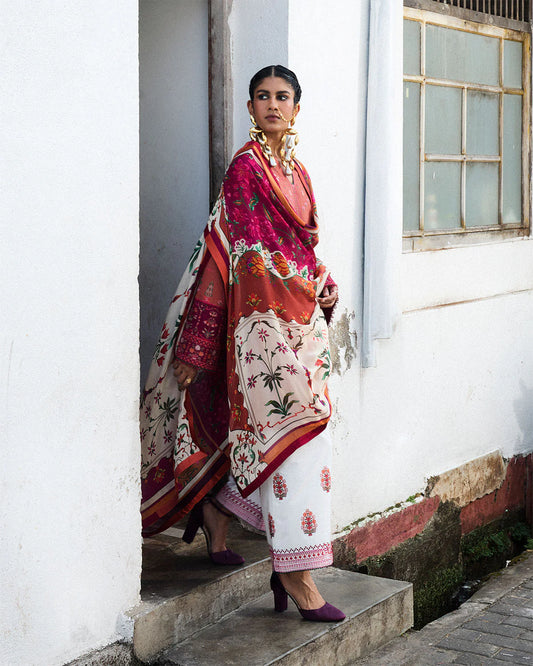 JUGNU | 3 PIECE | EMBROIDERED COTTON SUIT | PANJNAD