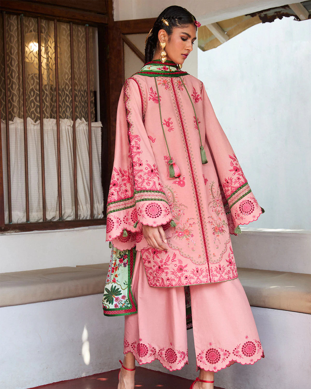 JUGNU | 3 PIECE | EMBROIDERED COTTON SUIT | RAVI