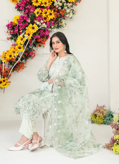3 PIECE | GULYAZ | ORGANZA SUIT