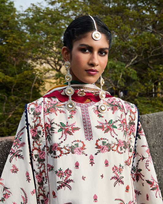 JUGNU | 3 PIECE | EMBROIDERED COTTON SUIT | TIBET