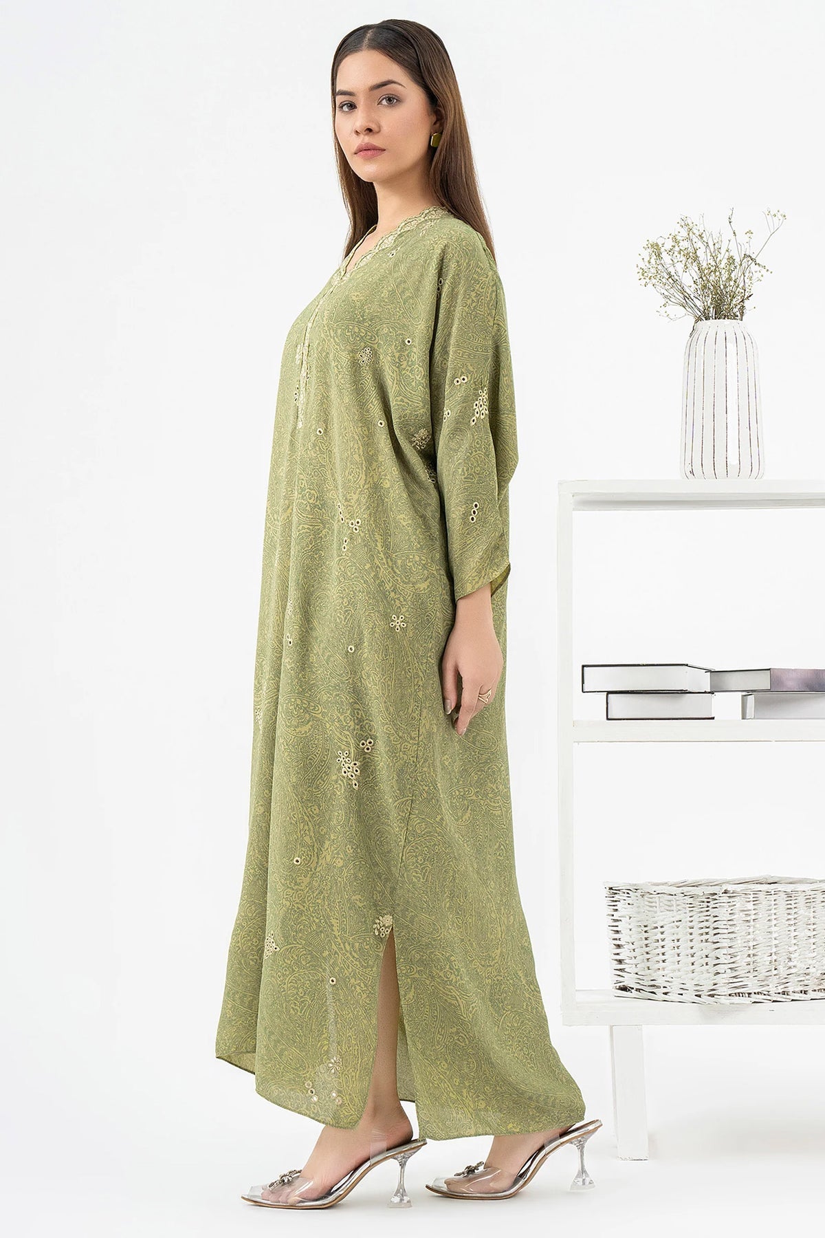 EMBROIDERED GRIP KAFTAN - ALZENAP9700KF - XS