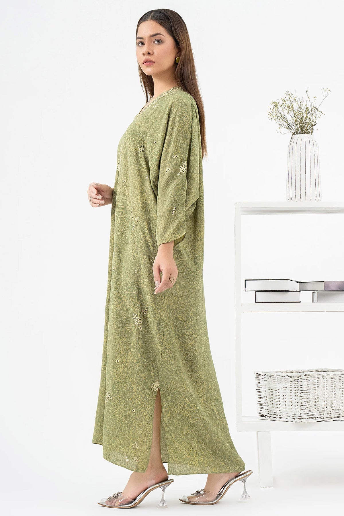 EMBROIDERED GRIP KAFTAN - ALZENAP9700KF - XS