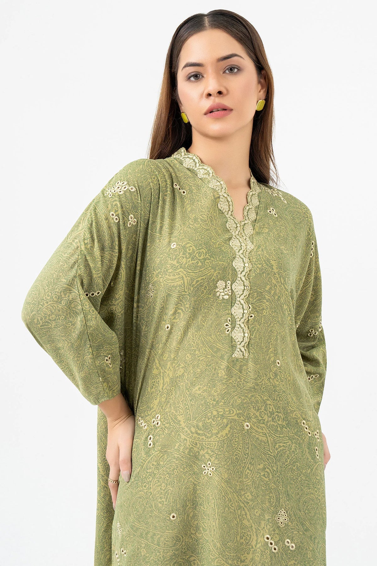EMBROIDERED GRIP KAFTAN - ALZENAP9700KF - XS