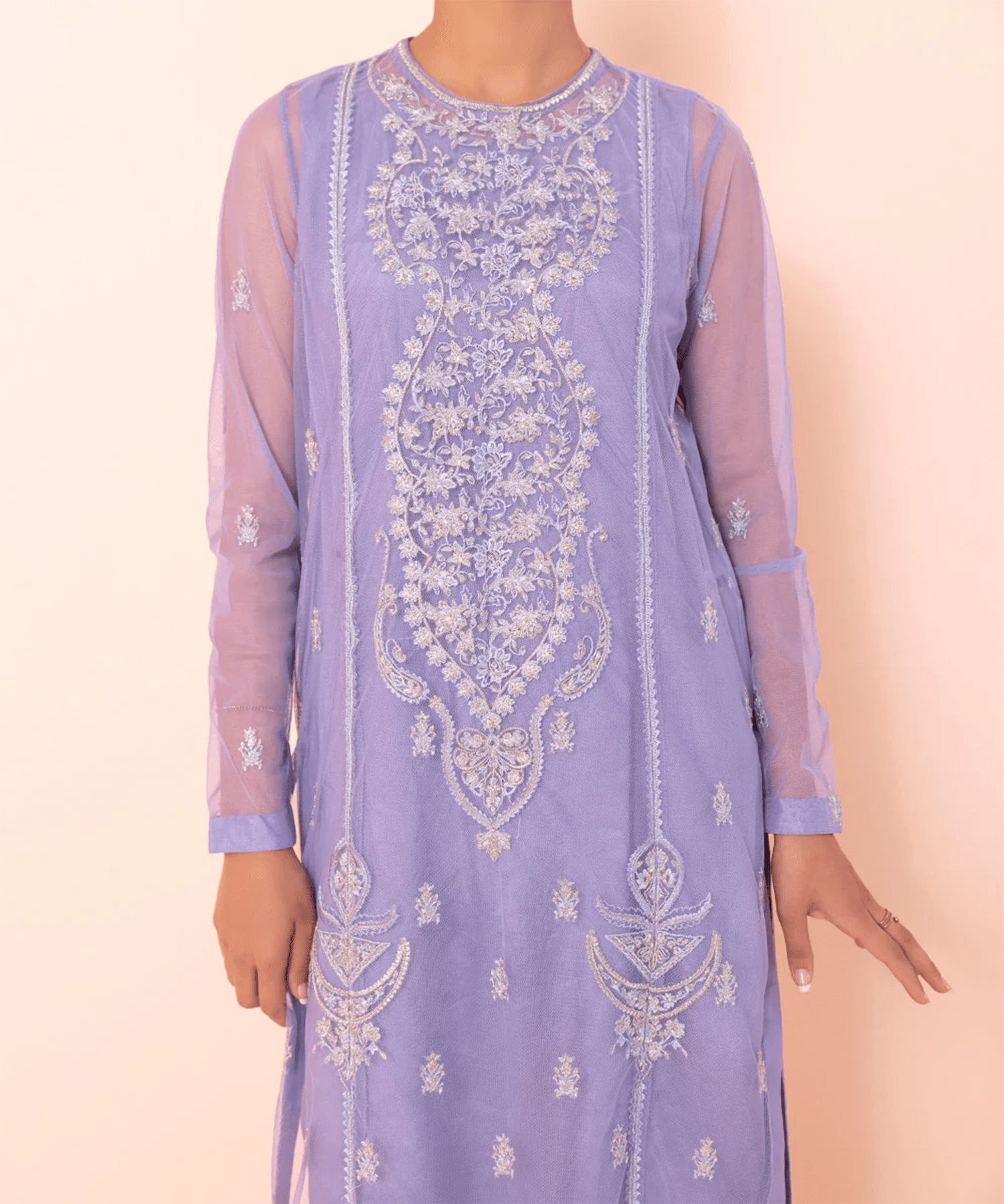 EMBROIDERED NET SHIRT - ALZENA00FDELX23V33_XSM