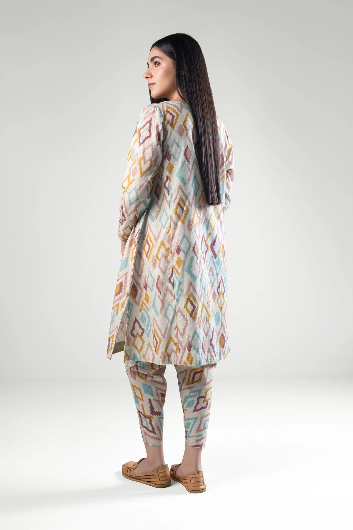 M.BASICS | 2 PIECE | PRINTED KHADDAR SUIT - ALZENAMB - WS24 - 63_S