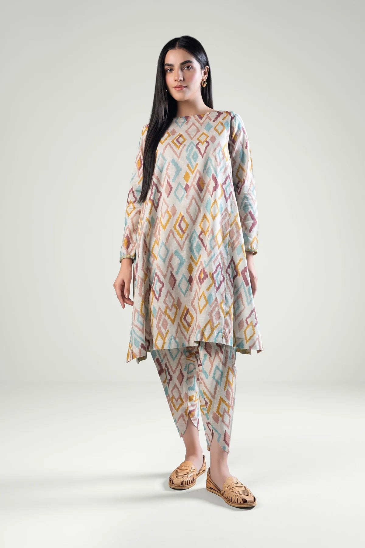 M.BASICS | 2 PIECE | PRINTED KHADDAR SUIT - ALZENAMB - WS24 - 63_S