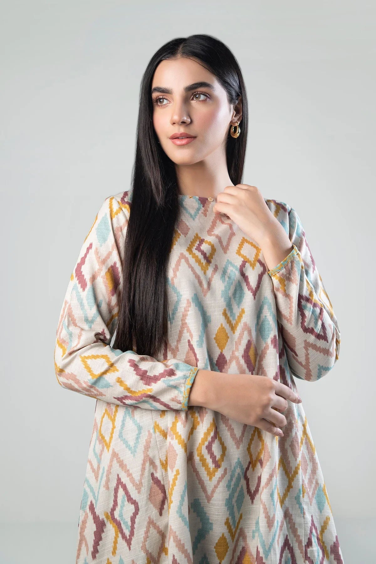 M.BASICS | 2 PIECE | PRINTED KHADDAR SUIT - ALZENAMB - WS24 - 63_S