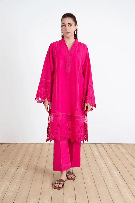 M.BASICS | EMBROIDERED LAWN KURTA - ALZENAMB - EF24 - 62_S