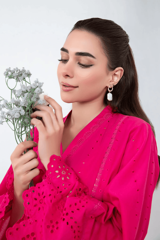 M.BASICS | EMBROIDERED LAWN KURTA - ALZENAMB - EF24 - 62_S