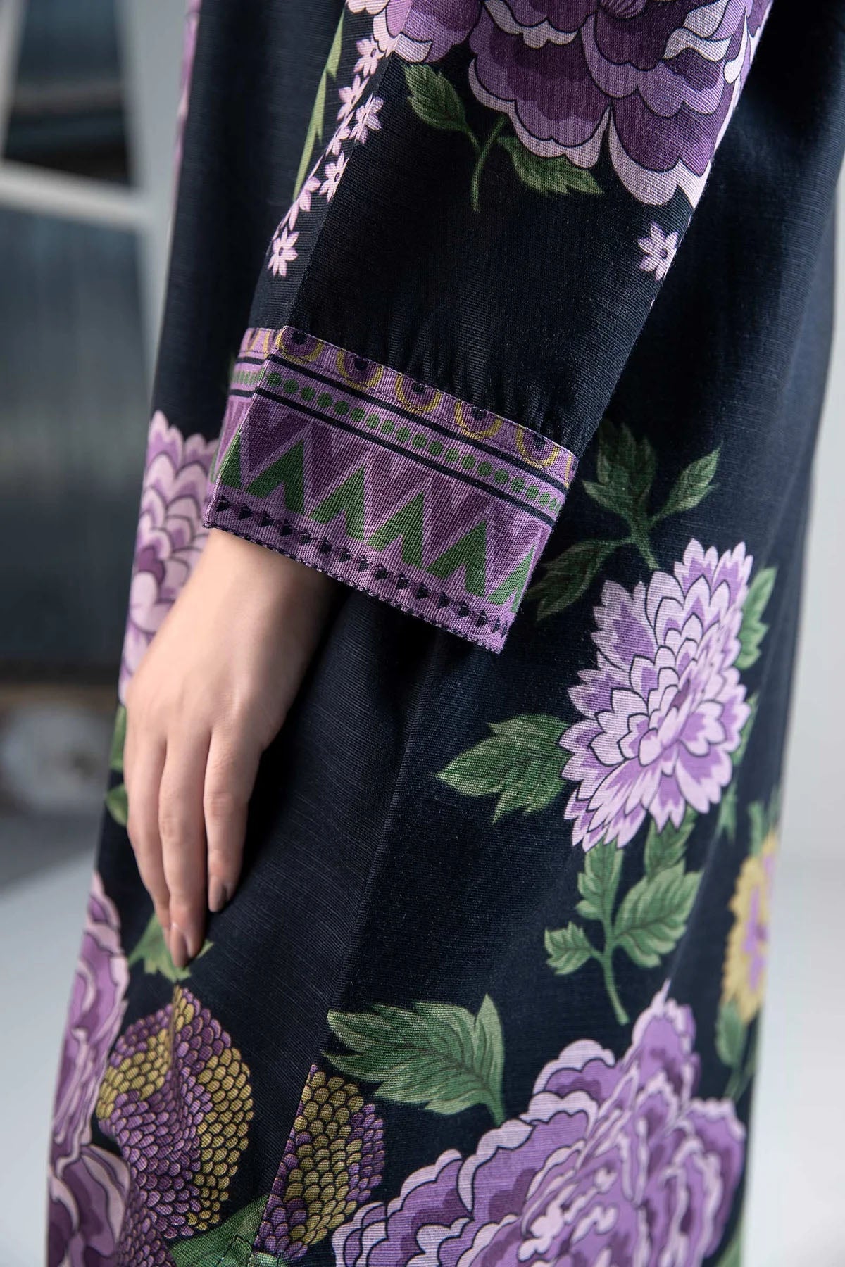 M.BASICS | PRINTED KHADDAR SHIRT - ALZENAMB - WS24 - 46_S
