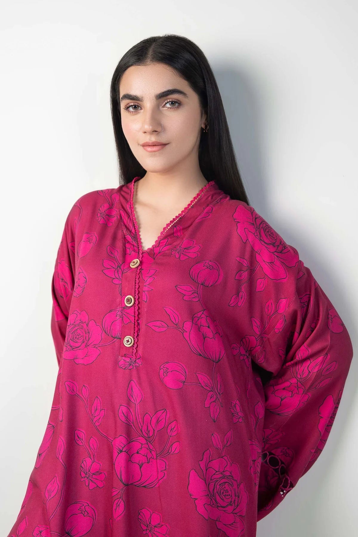 M.BASICS | PRINTED TWILL SHIRT - ALZENAMB - WS24 - 43_S