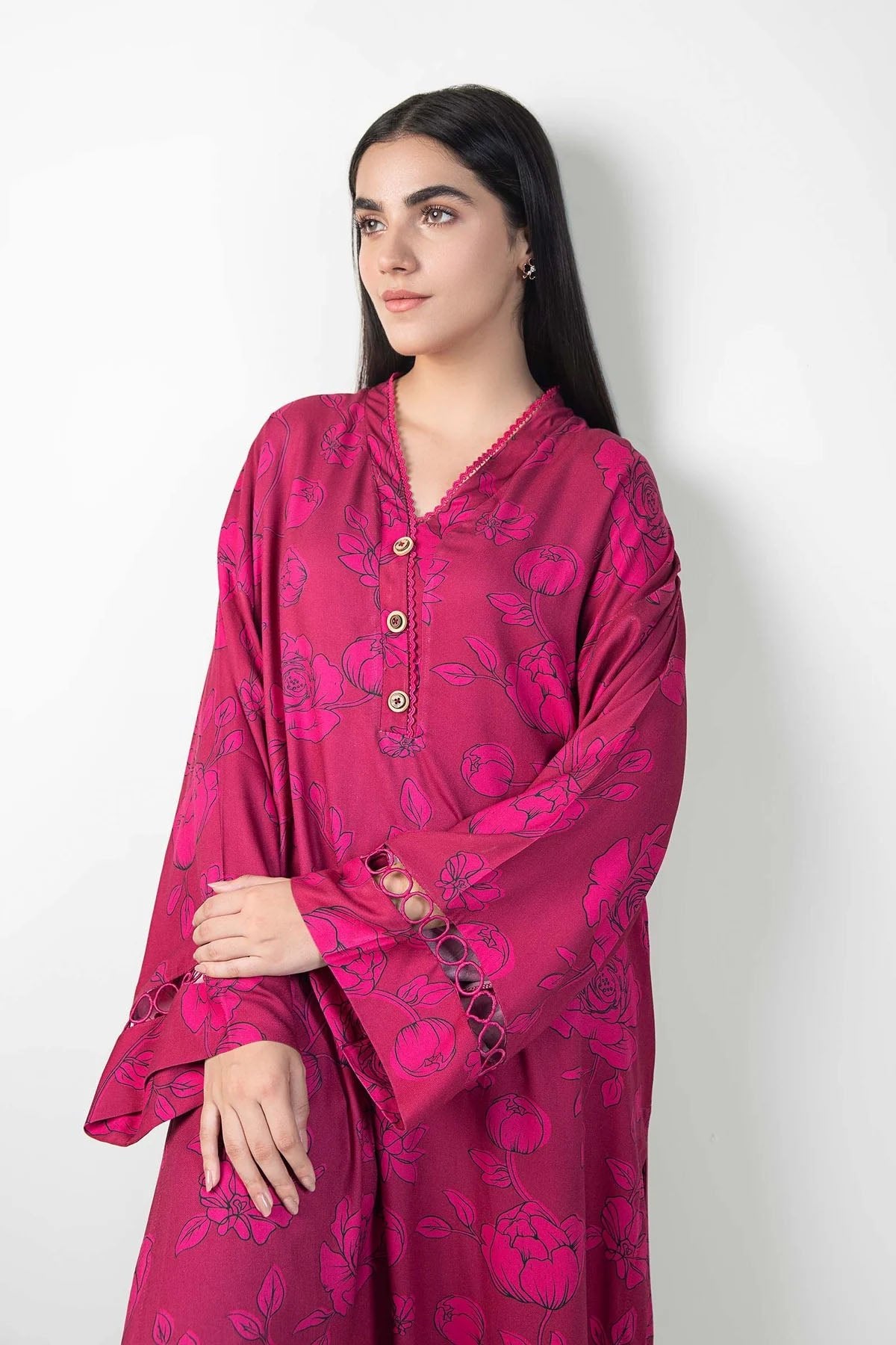 M.BASICS | PRINTED TWILL SHIRT - ALZENAMB - WS24 - 43_S