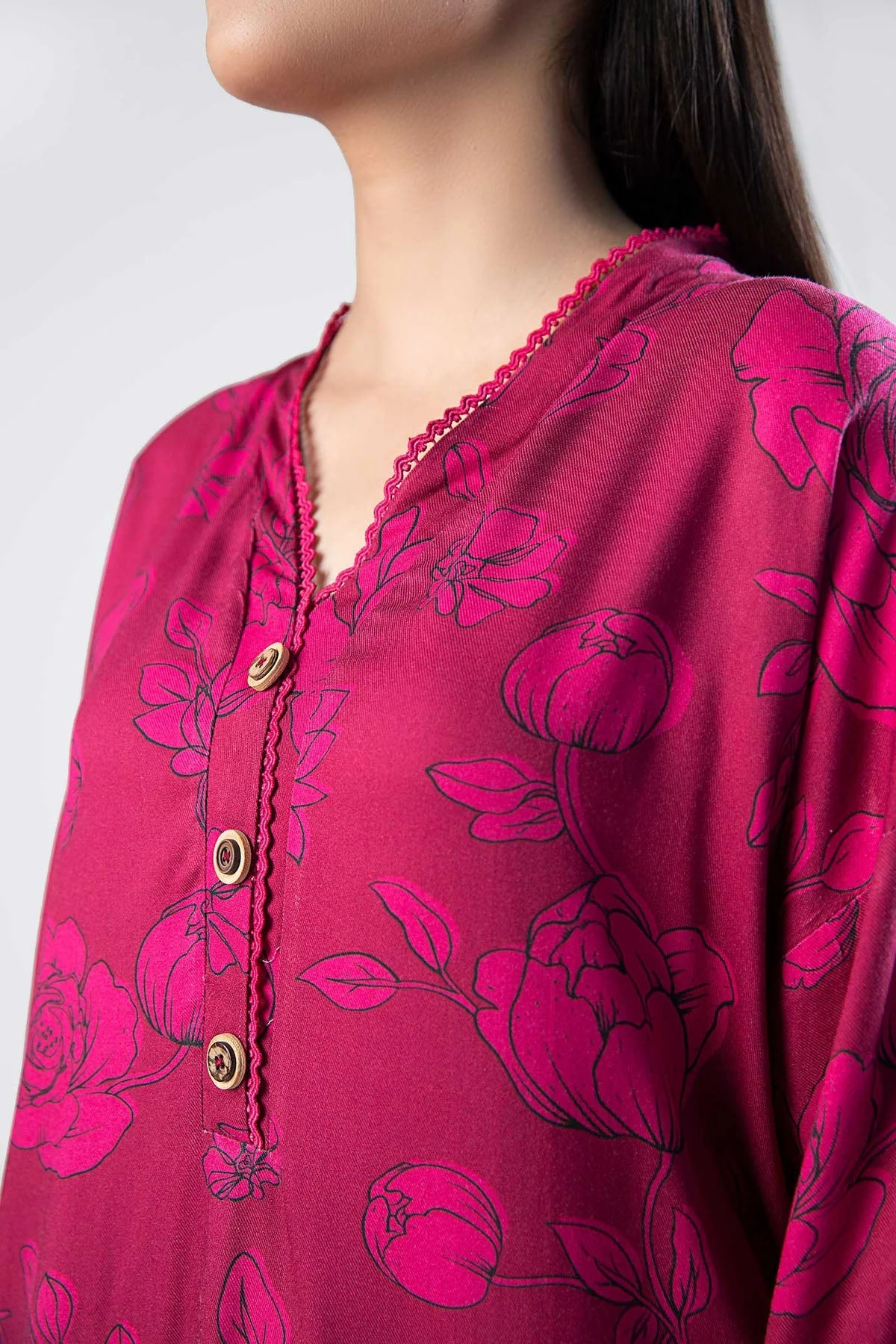 M.BASICS | PRINTED TWILL SHIRT - ALZENAMB - WS24 - 43_S