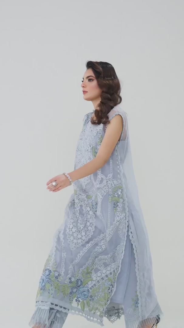 VOYAGE LUXE '25 | 3 PIECE | ORGANZA SUIT | D-2509-B