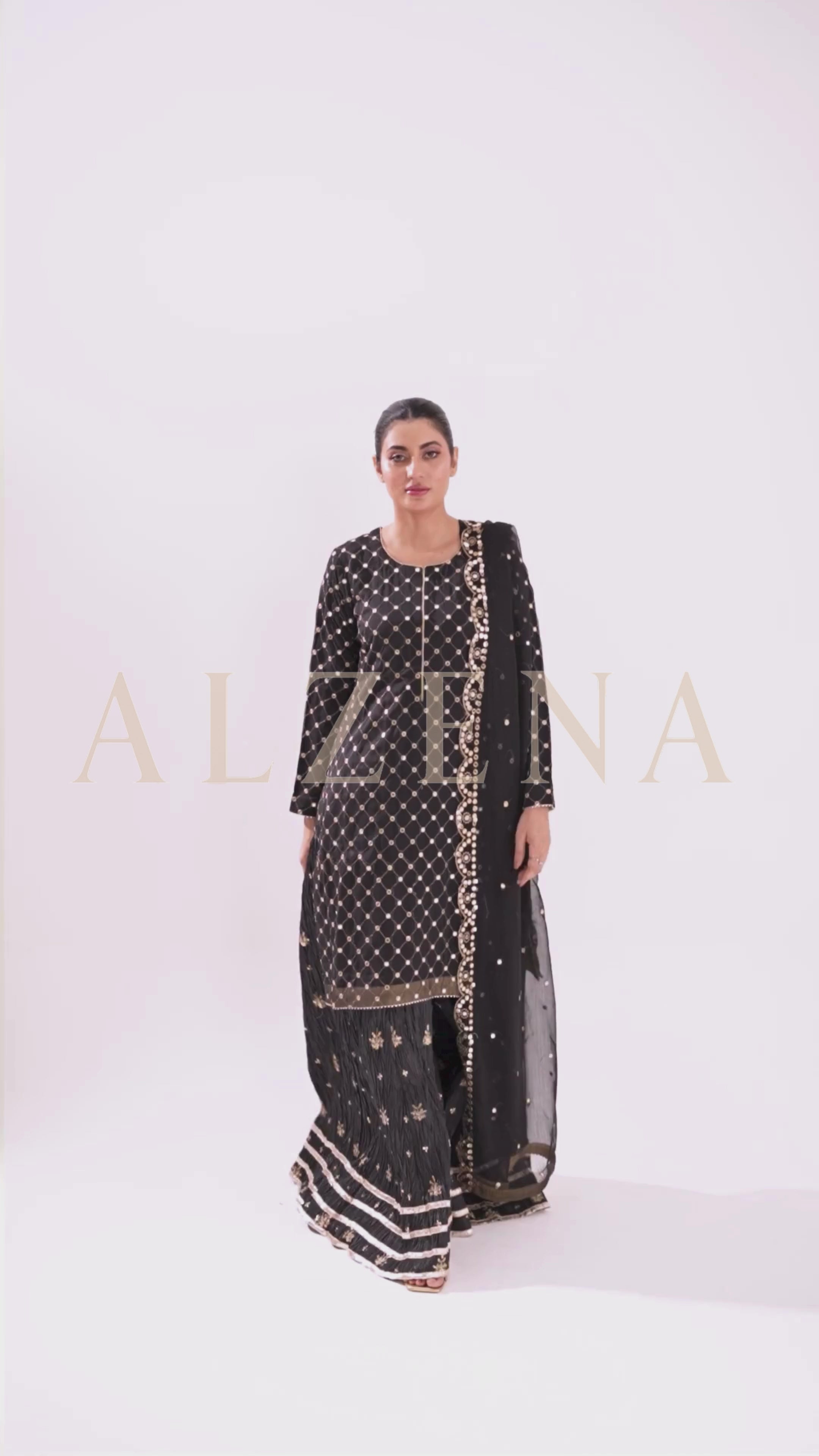 ZOYA | 3 PIECE | CHIFFON SUIT