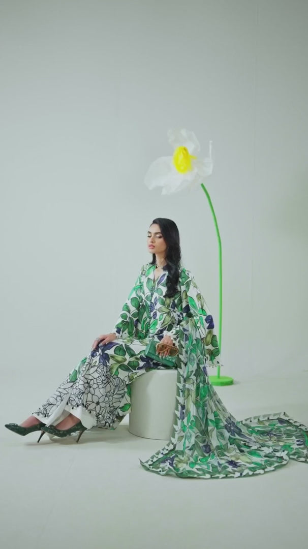 M.PRINTS | 3 PIECE | PRINTED LAWN SUIT | MPT-2505-A