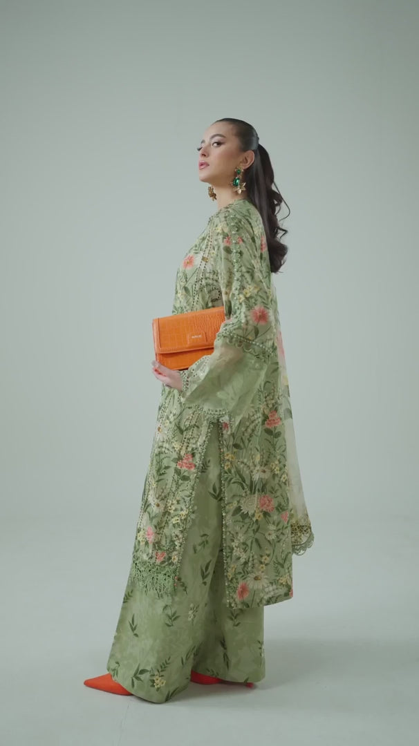 M.PRINTS | 3 PIECE | PRINTED LAWN SUIT | MPT-2508-B